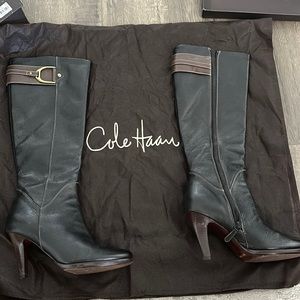 Black and drown Cole Haan boots
